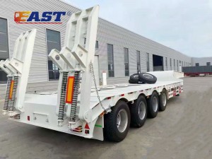 4 Axle 100 Ton Low Bed Truck Trailer