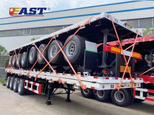 4 Axle 3 Axle Container Flatbed Trailers