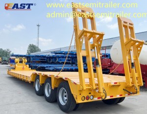 3 Axle Lowbed trailer with winch