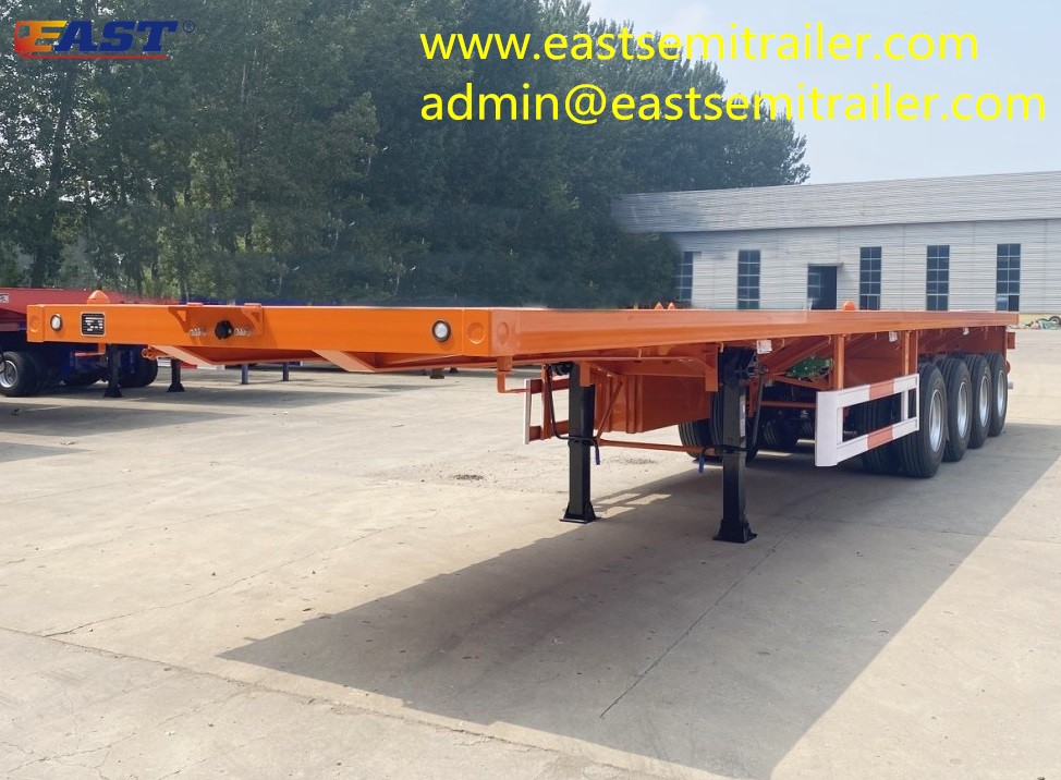 Container flatbed trailers exported to Africa