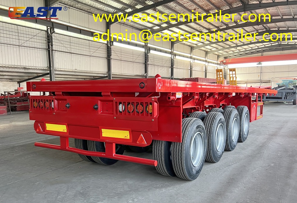 Best Selling 4-Axle Container Transport Semi-Trailer