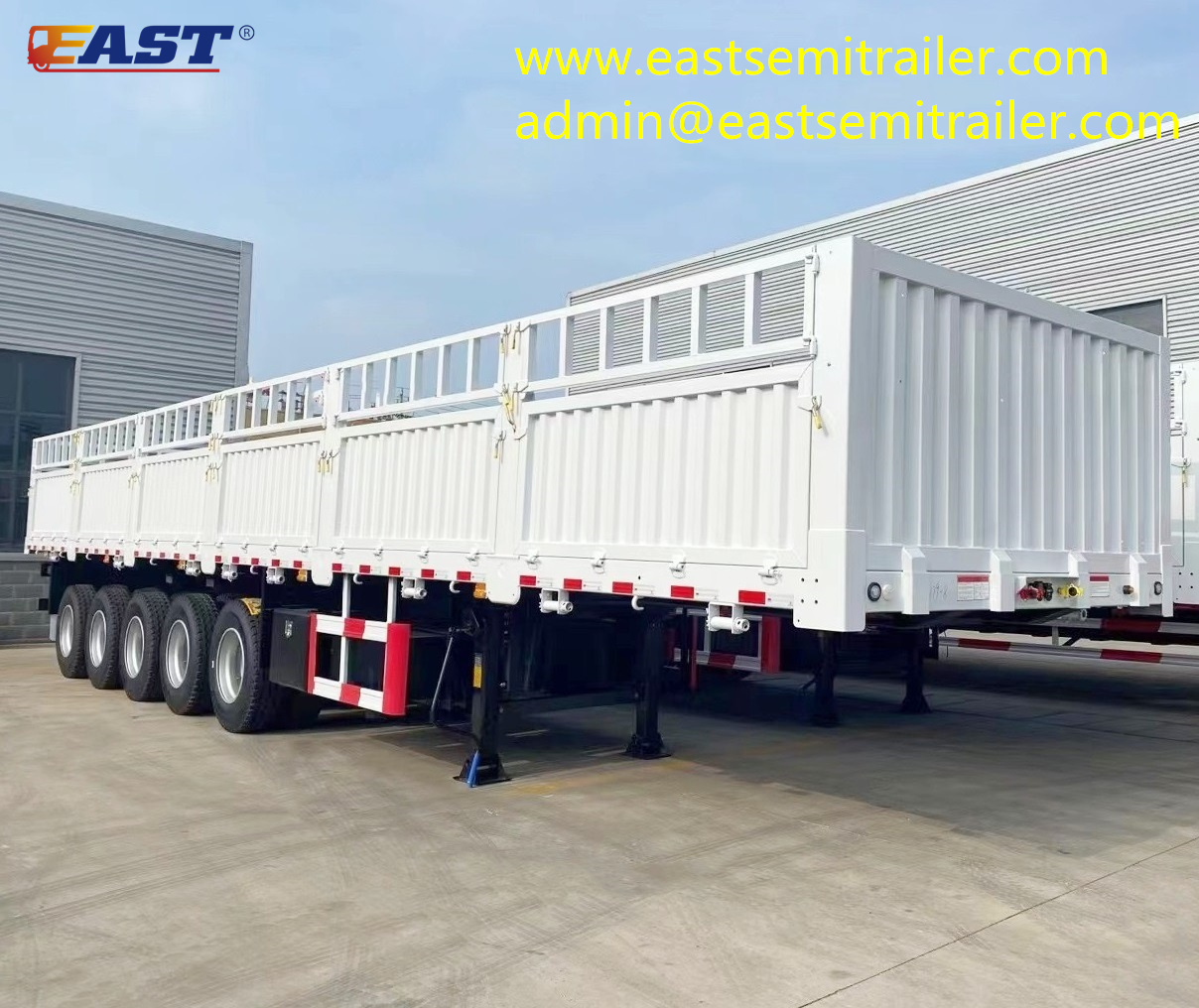 Customized three-axle, four-axle and five-axle bulk fence semi-trailer
