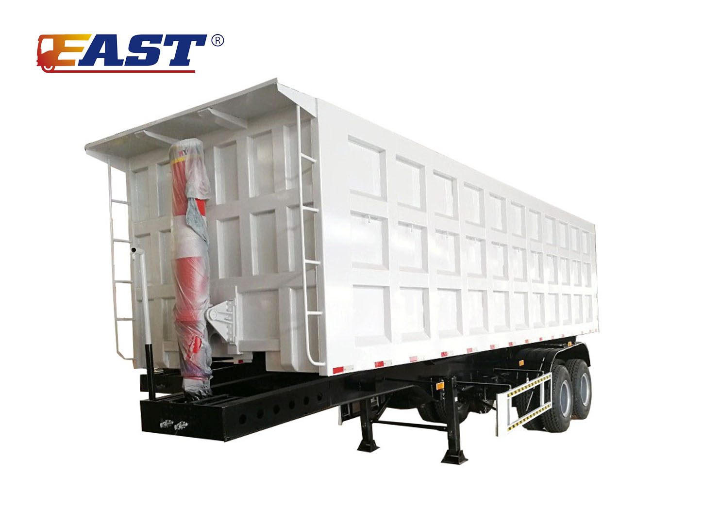 2 Axle End Dump Truck Semi Trailer