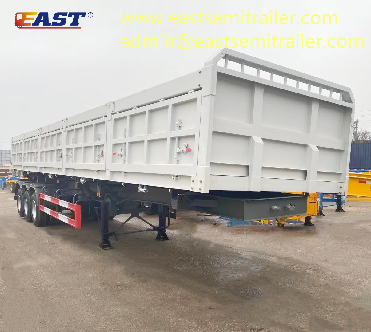 Side dump trailer