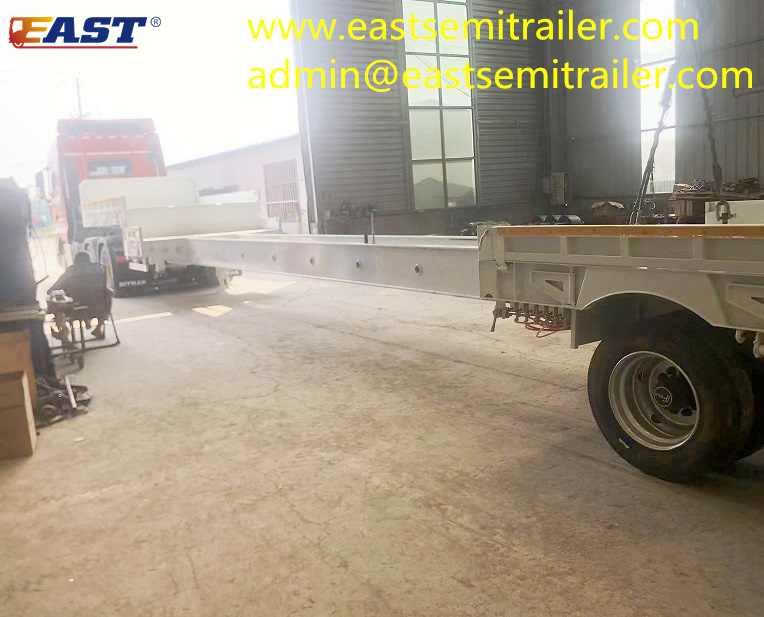 Retractable low-bed trailer