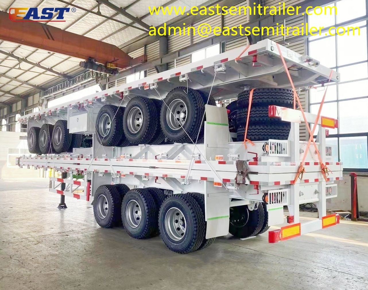 Flatbed trailer bulk ship shipment