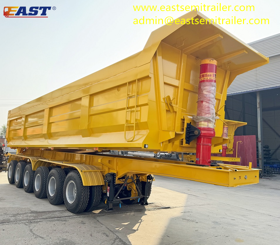 6 axle rear dump trailer
