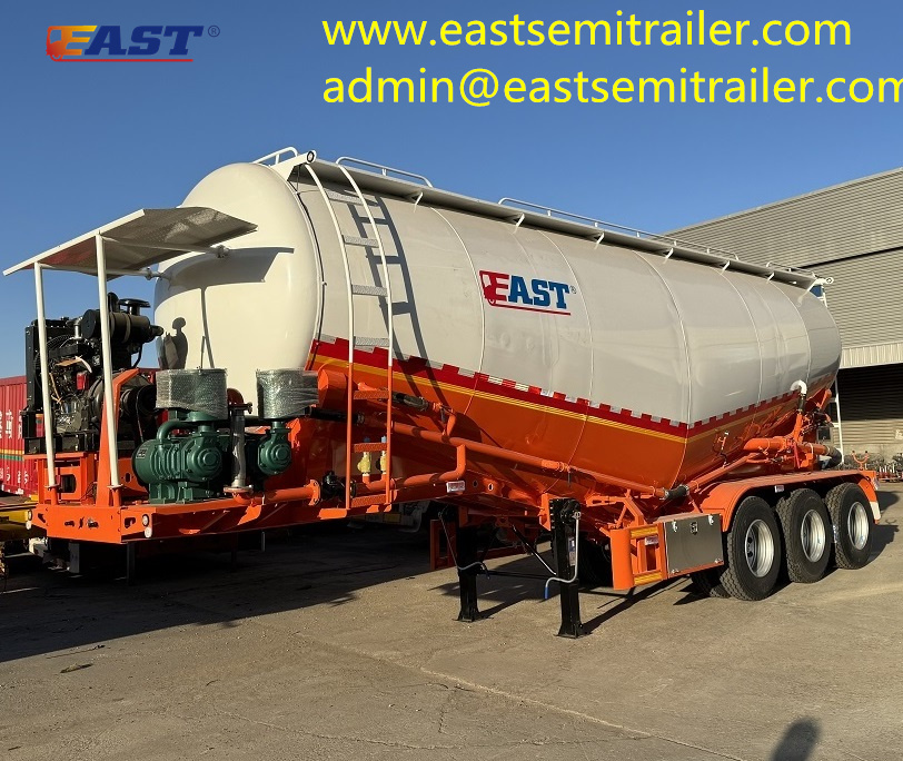 Bulk cement trailer painting completed