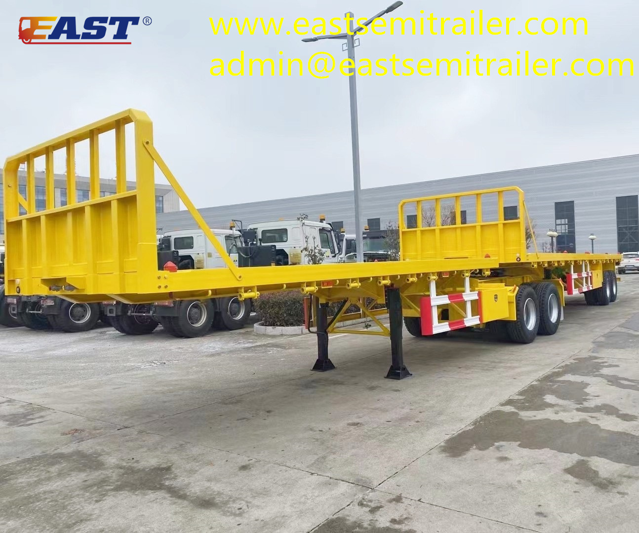 2 axle TANDEM FLATBED TRAILER