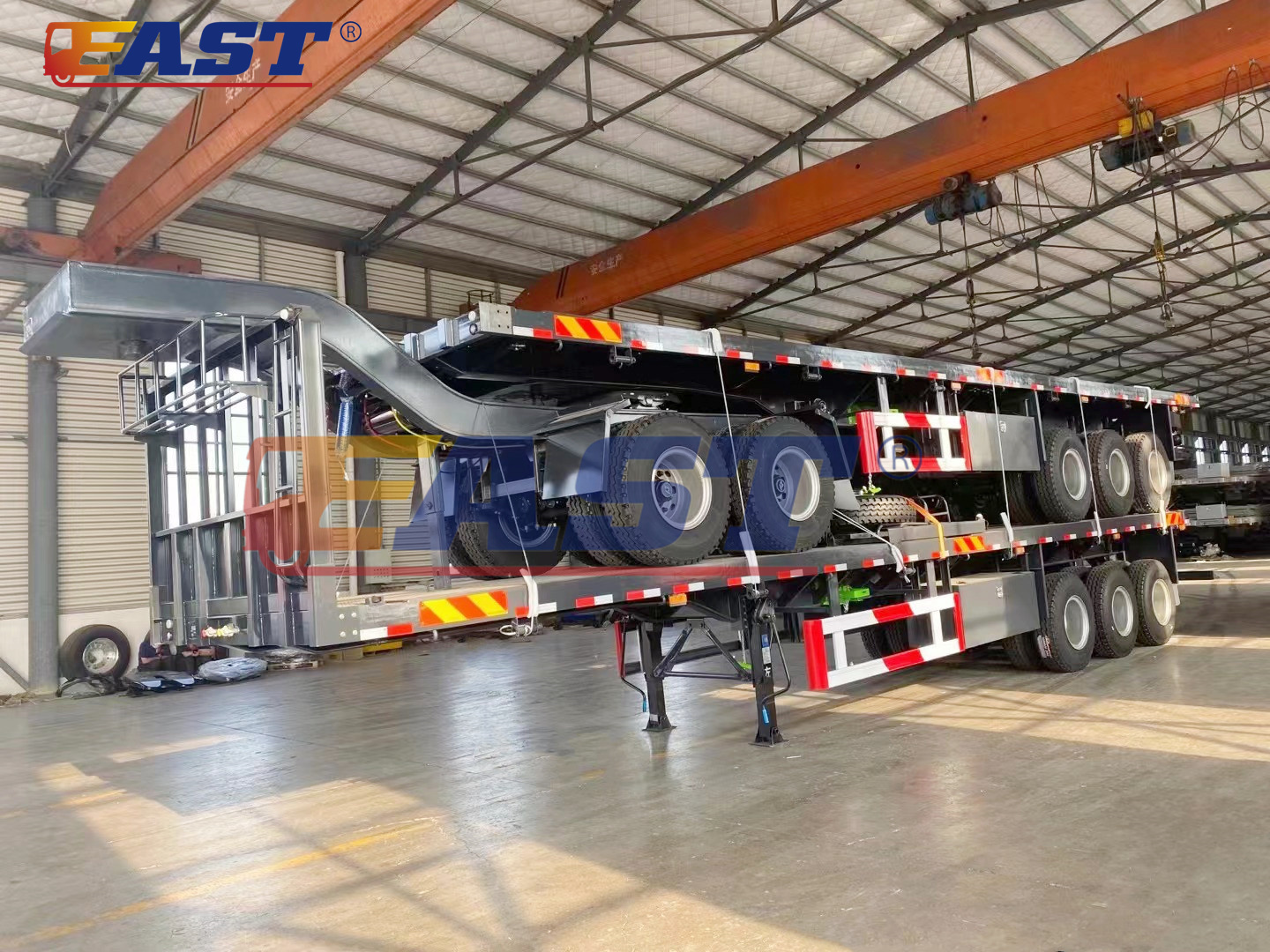 SUPER TANDEM FLATBED TRAILER TO MONGOLIA