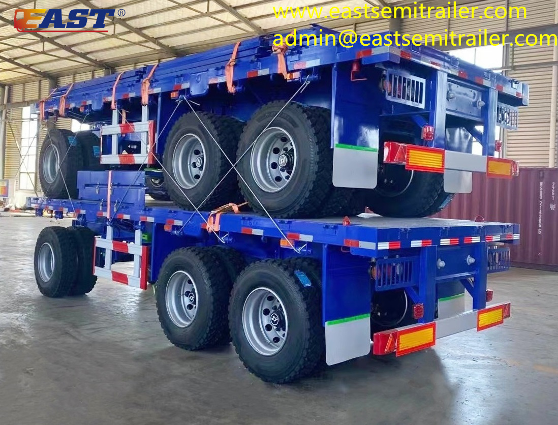 Trolley trailer/3axle Full Trailer /Fence Cargo Trailer