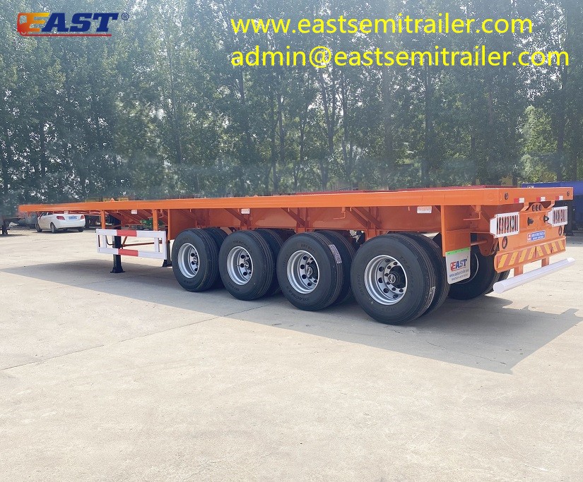 4 Axle Container Flatbed Trailers