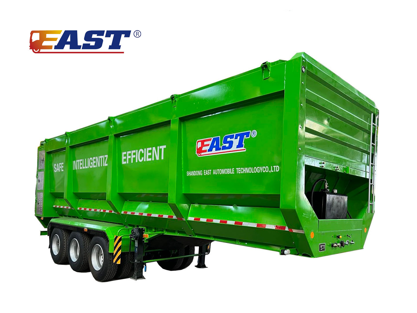 3 axles 80 ton crawler dump trailer